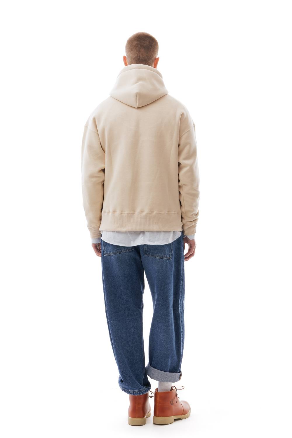 Lc23 Basic Hoodie Beige Moda