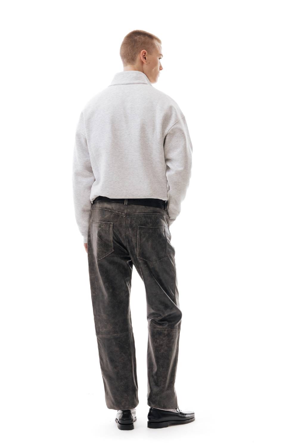 Lc23 Basic Half Zip Sweater Grey Italy
