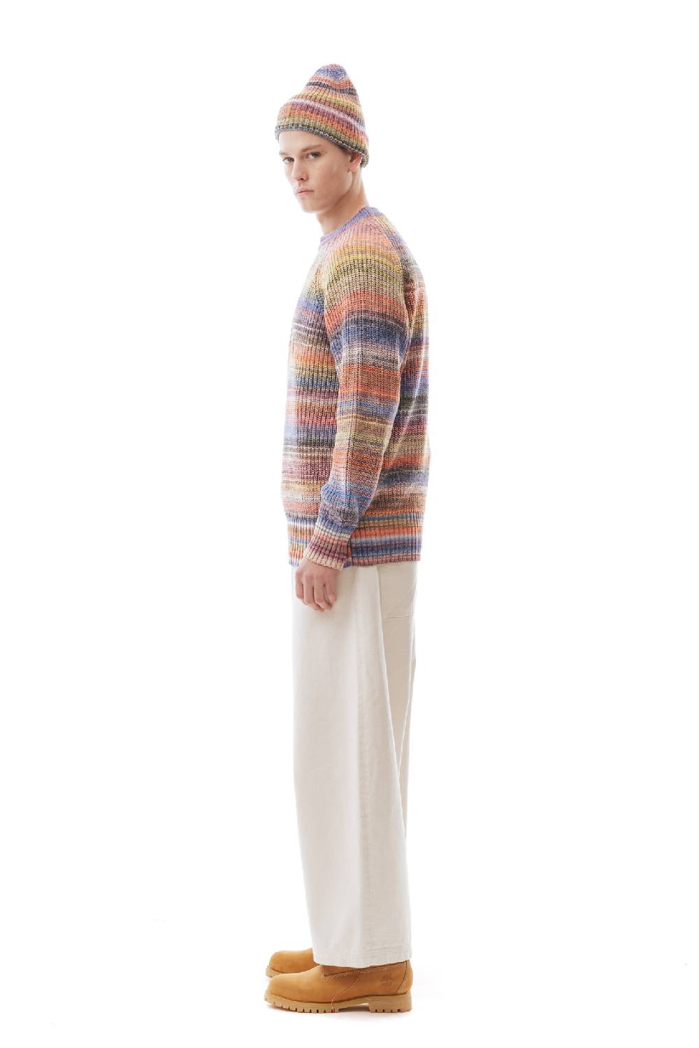 Lc23 Multicolor Sweater Cream/Blue/Pink Italia