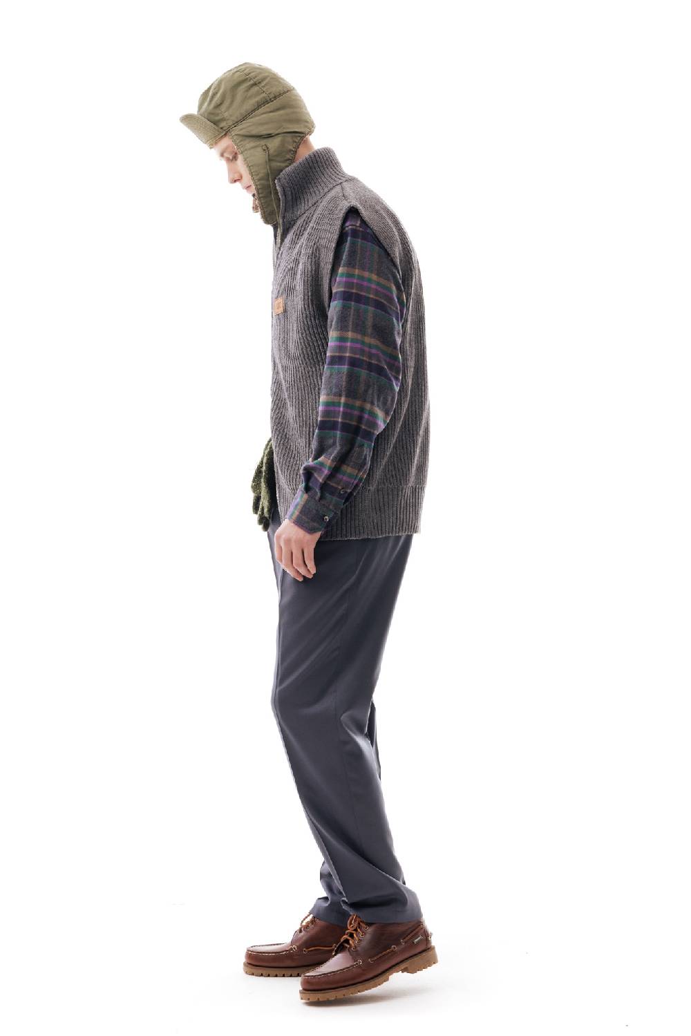Lc23 English Knit Zip Vest Grey Spedizione Gratuita