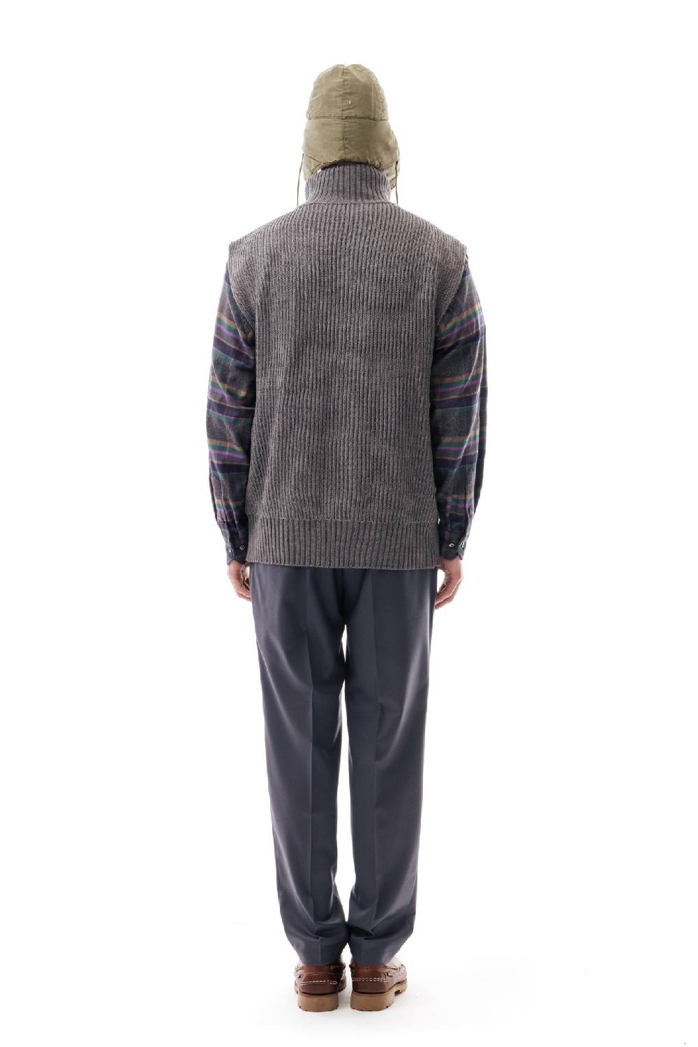 Lc23 English Knit Zip Vest Grey Spedizione Gratuita