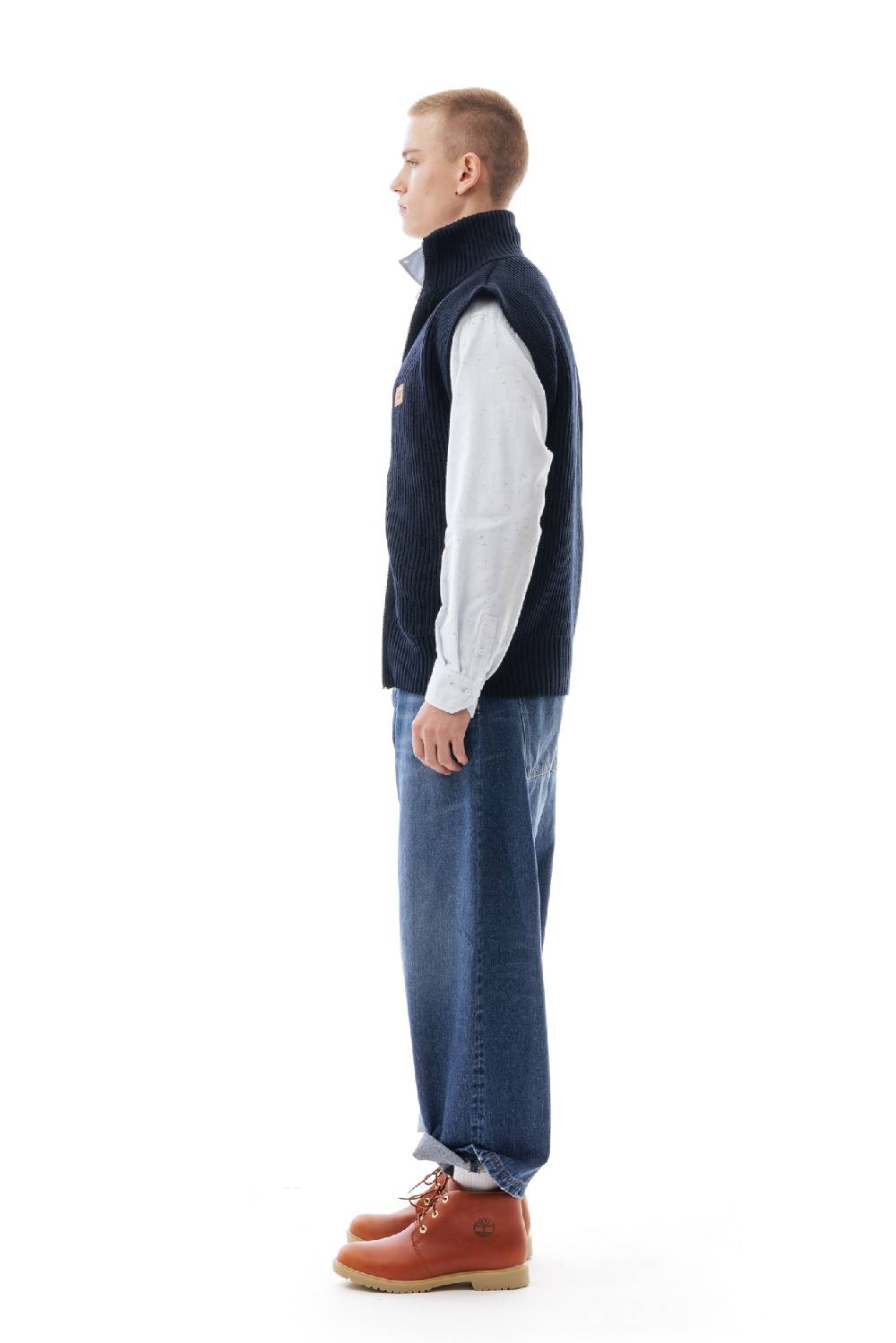 Lc23 English Knit Zip Vest Black Pezzi Unici