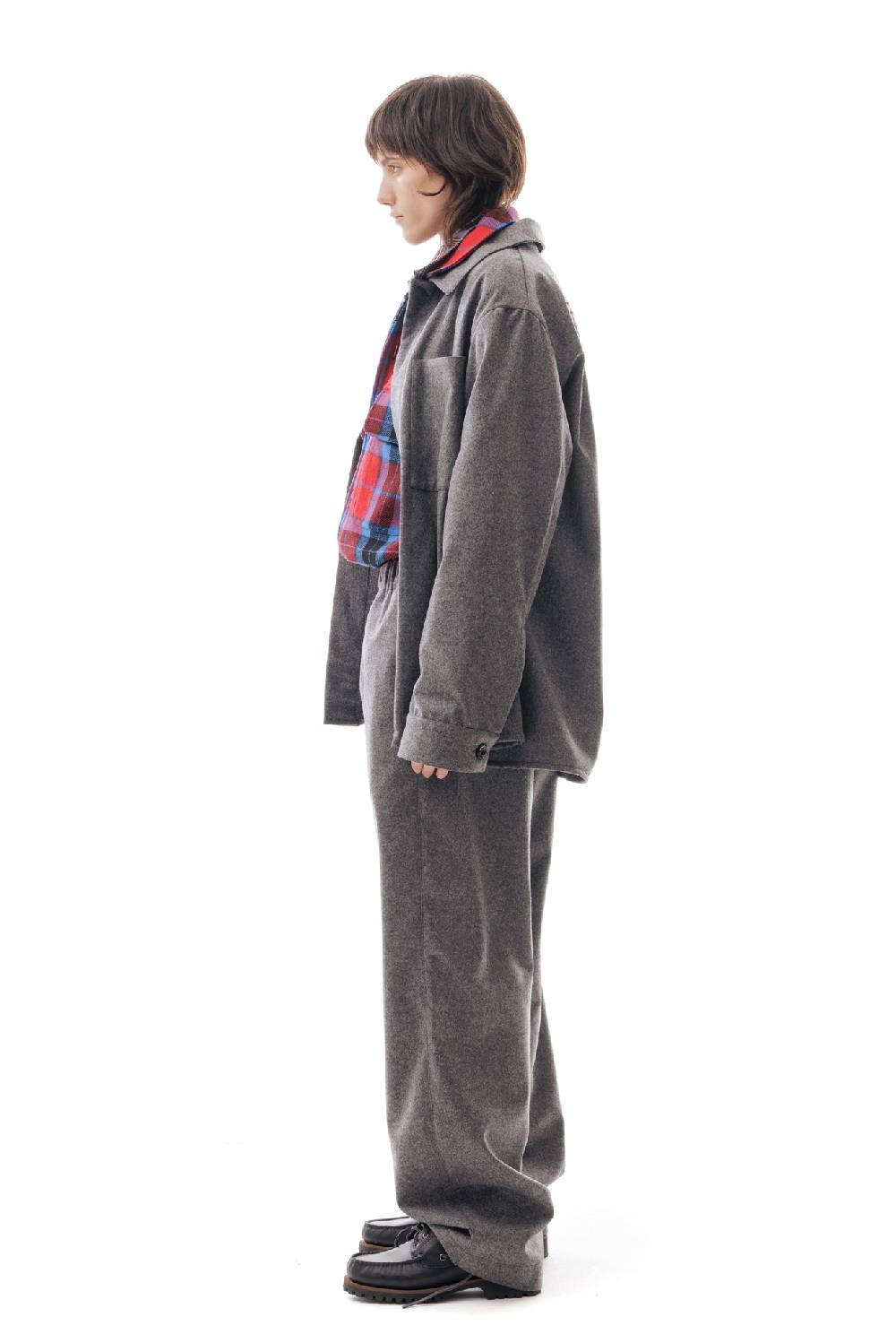 Lc23 WR Wool Overshirt Grey Qualità Garantita