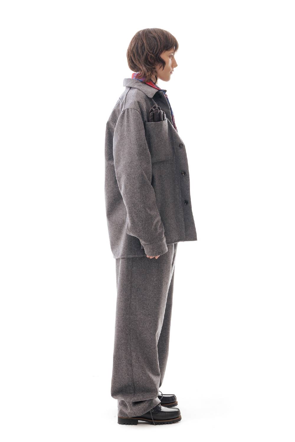 Lc23 WR Wool Overshirt Grey Qualità Garantita