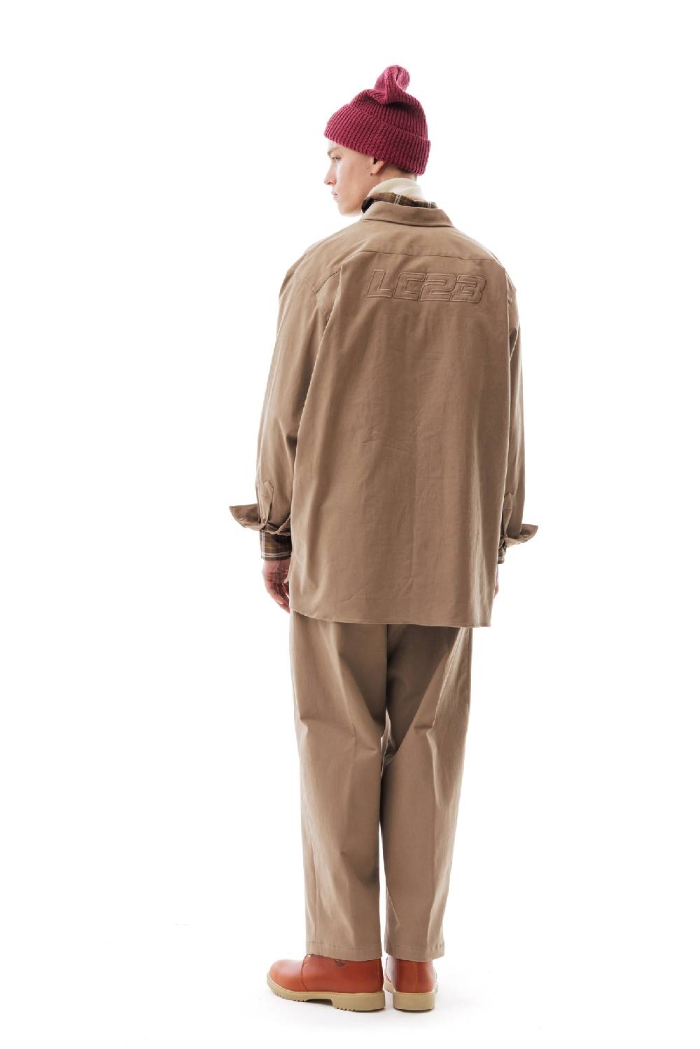 Lc23 Gabardina Overshirt Beige Negozi Online