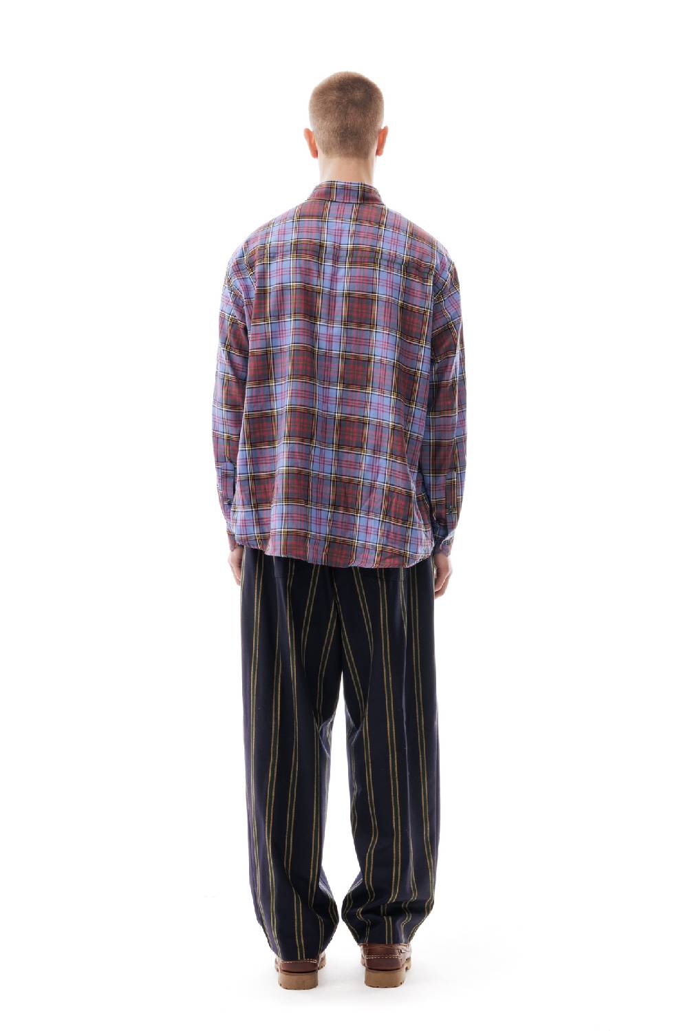 Lc23 Flannel Check Shirt Blue Affare Del Giorno