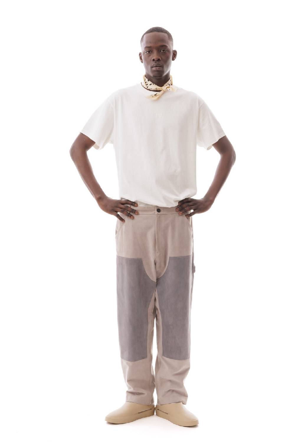 Lc23 Suede Work Trousers Grey