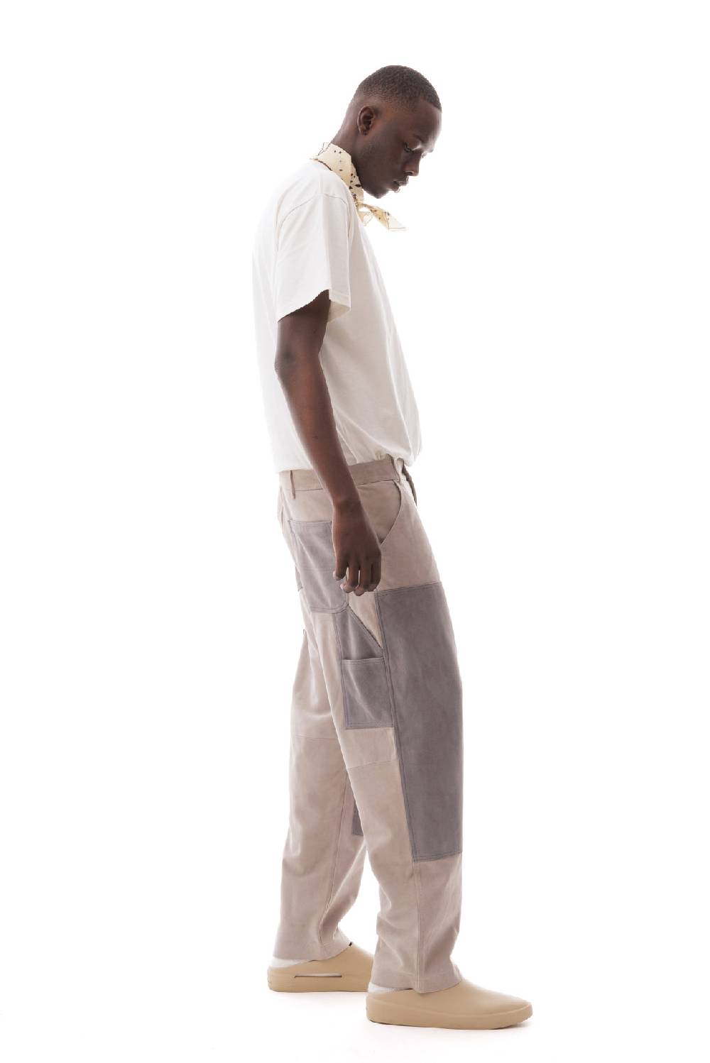Lc23 Suede Work Trousers Grey Vendita Economica