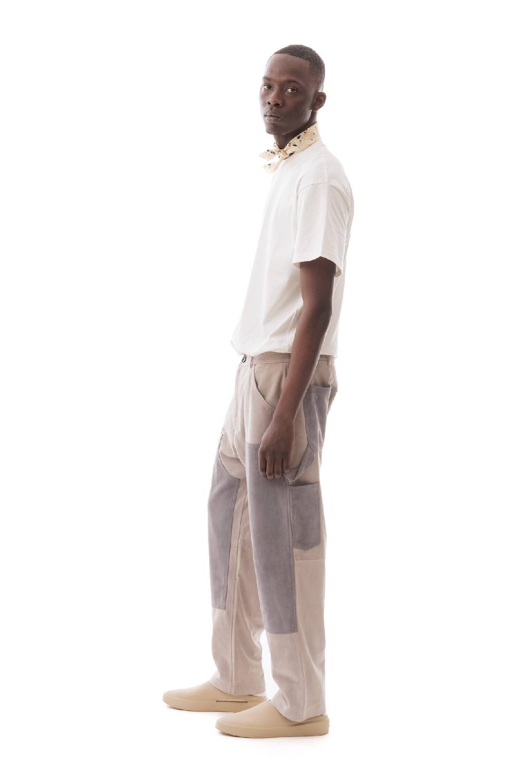 Lc23 Suede Work Trousers Grey Vendita Economica