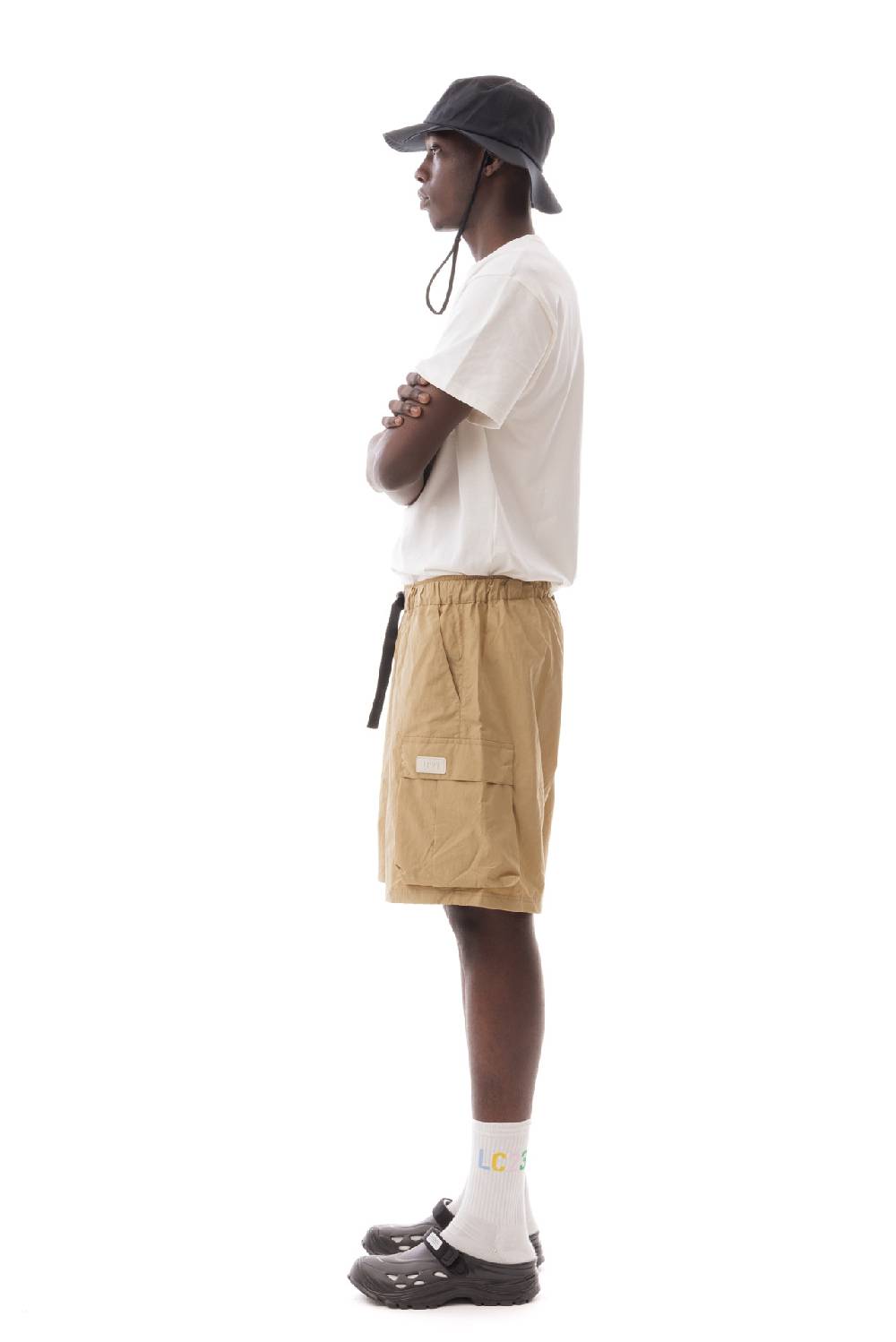 Lc23 Nylon Cargo Shorts Camel Presa