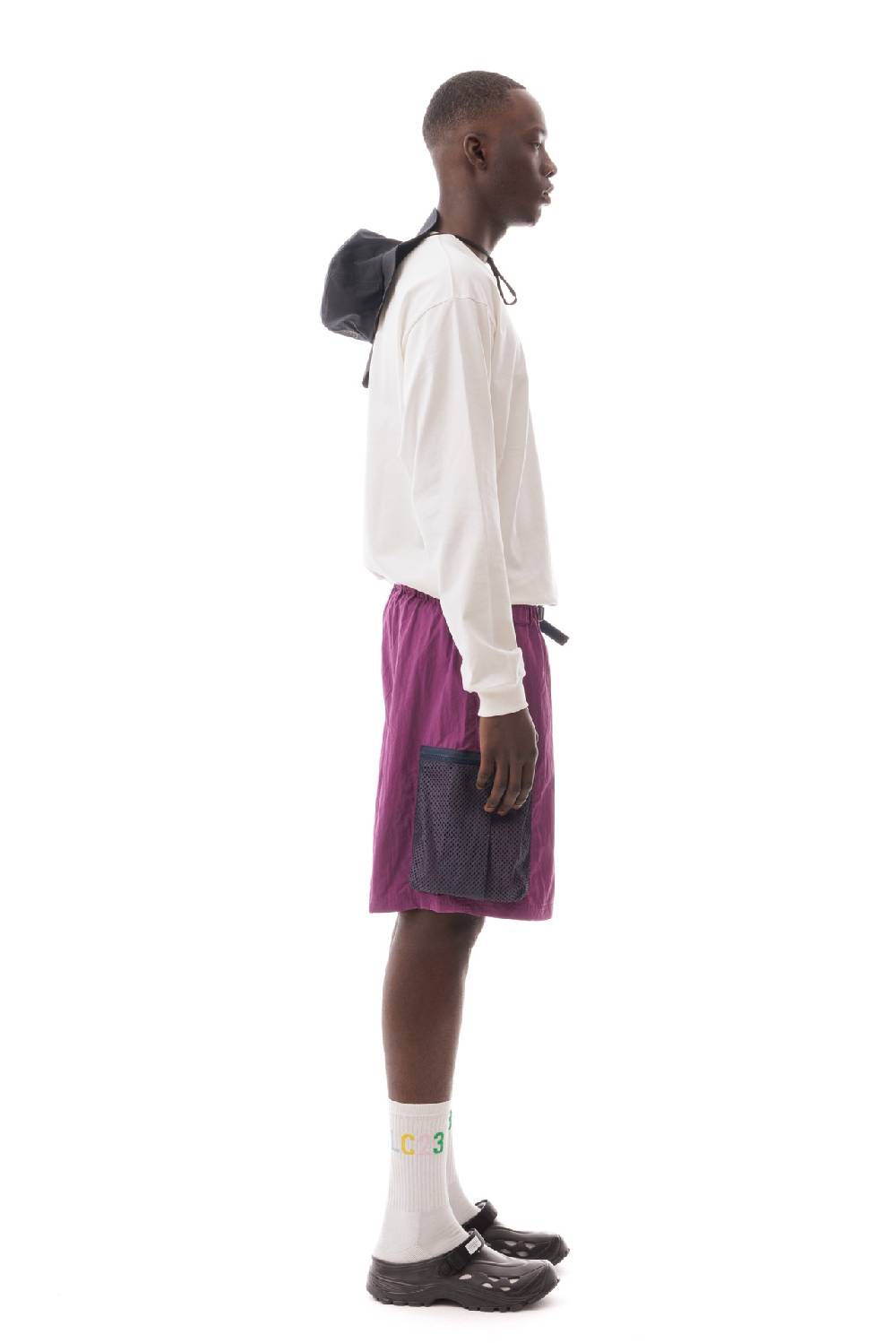 Lc23 Nylon Cargo Shorts Violet Negozio