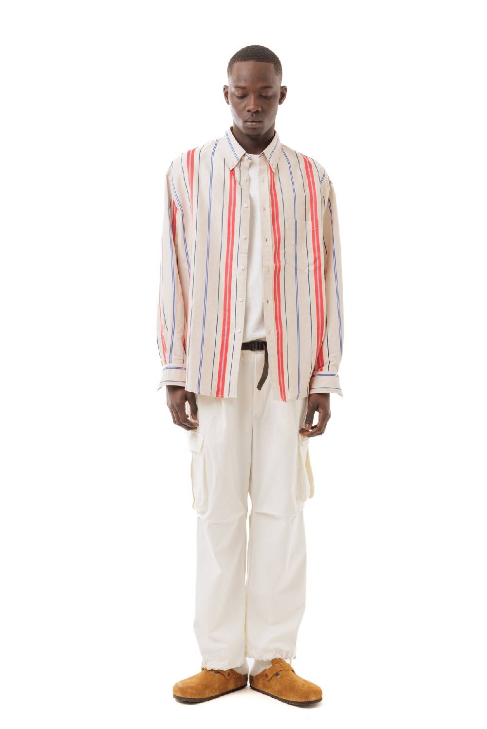 Lc23 Stripes Beige-Red Shirt