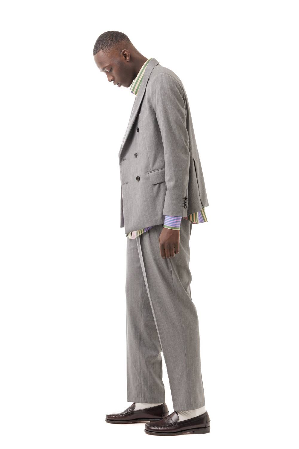 Lc23 Gessato Grey Blazer Spedizione Gratuita