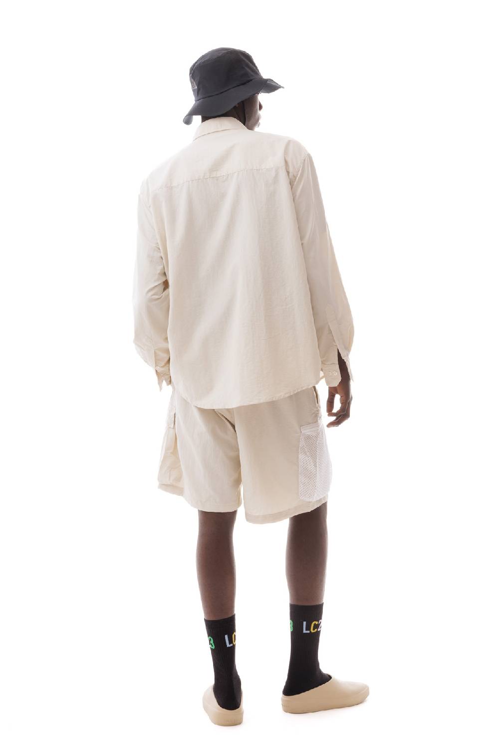 Lc23 Multipocket Nylon Shirt White Affare Del Giorno