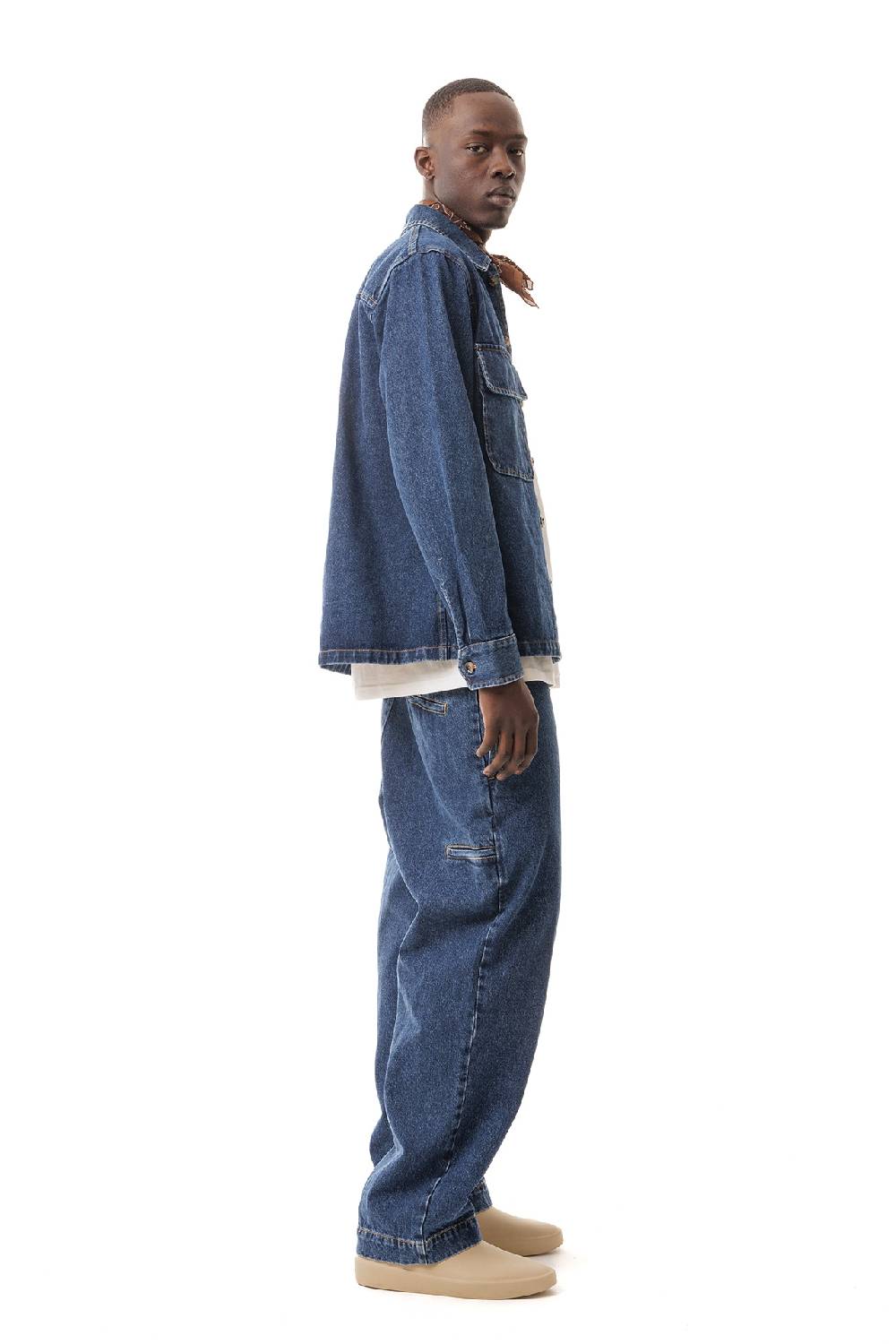 Lc23 Denim Embroidered Overshirt Convenienza