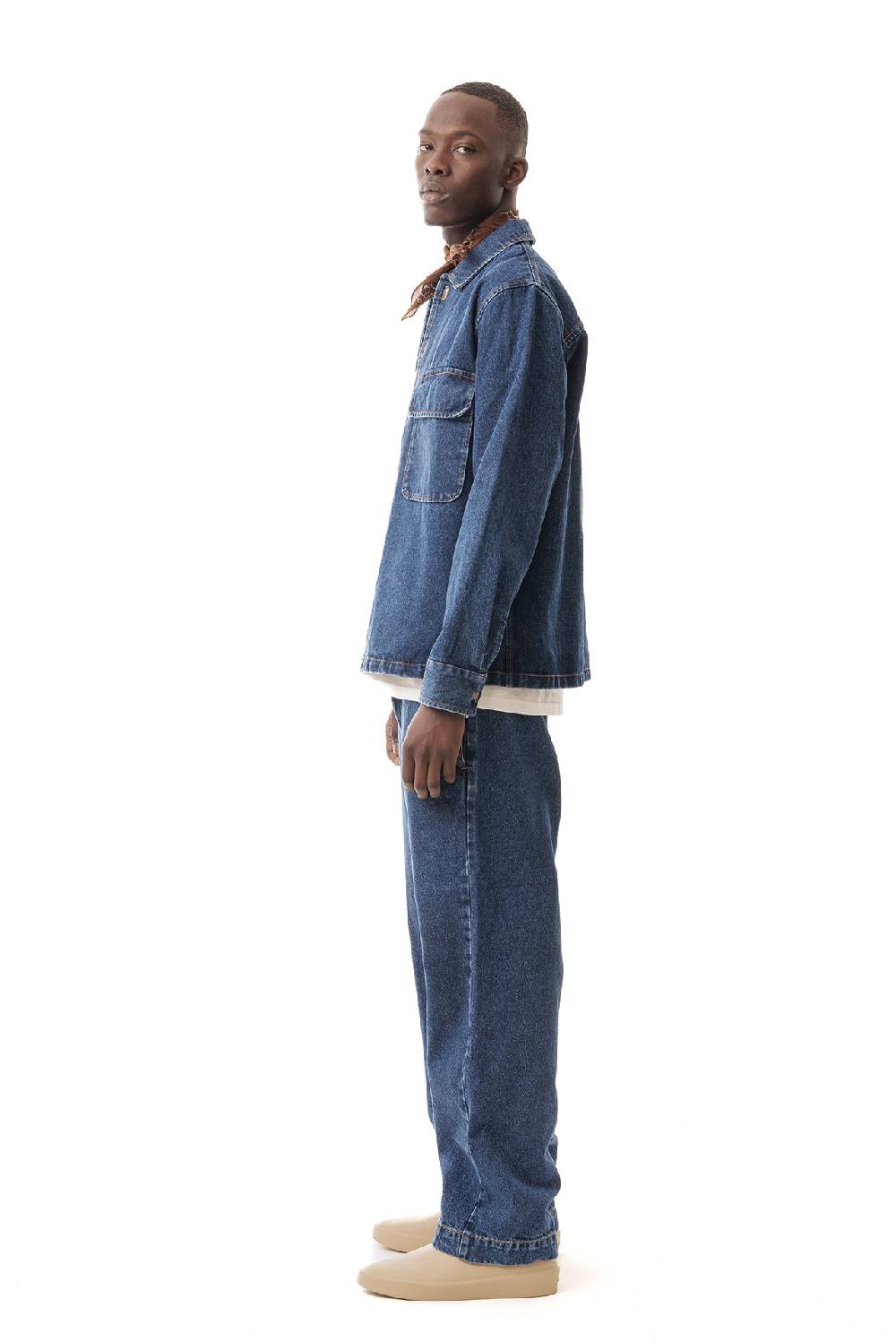 Lc23 Denim Embroidered Overshirt Convenienza