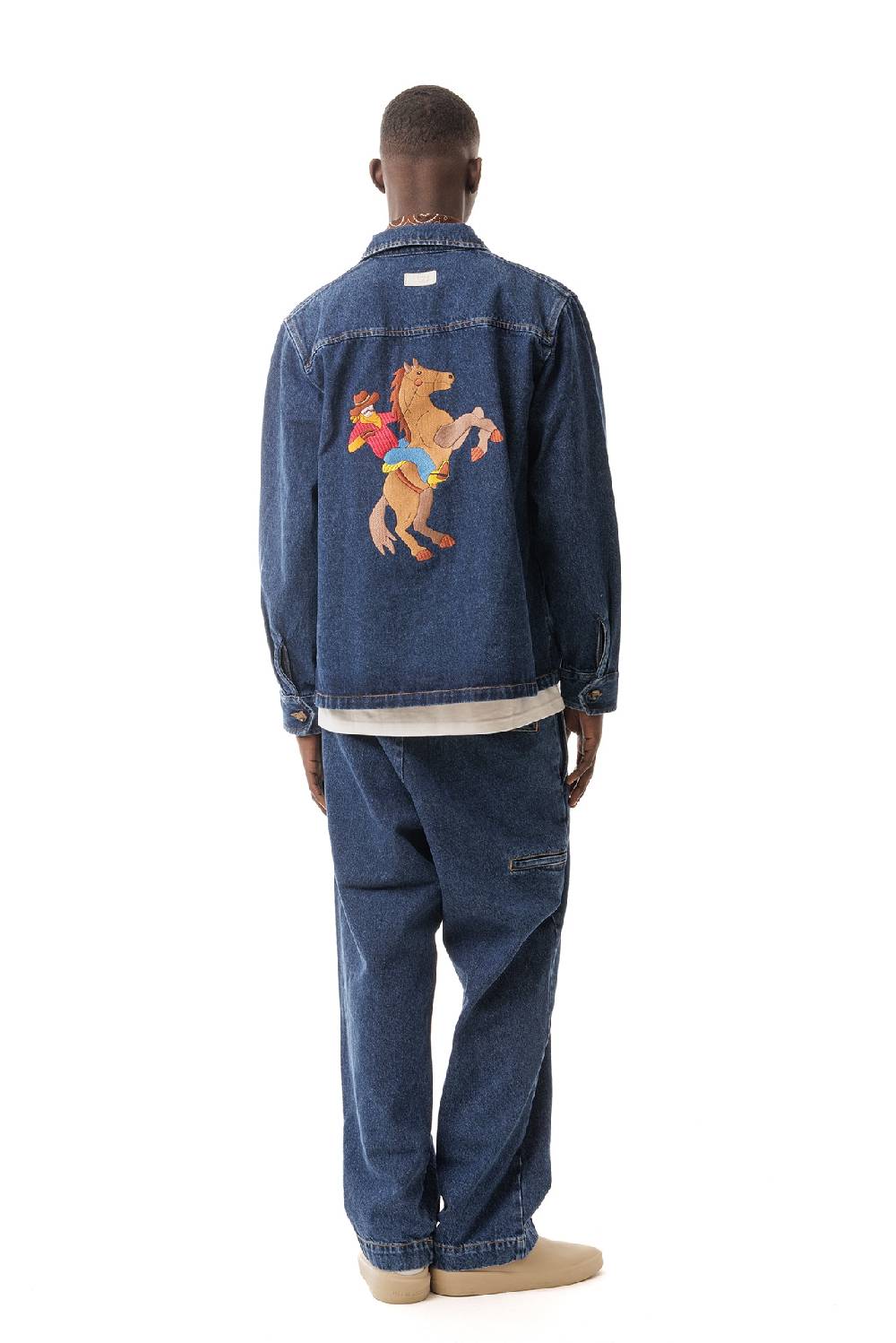 Lc23 Denim Embroidered Overshirt Convenienza