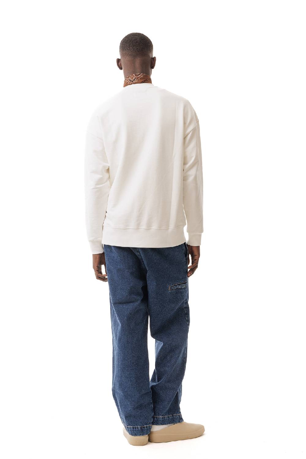 Lc23 Western Logo Sweatshirt Cream Saldi