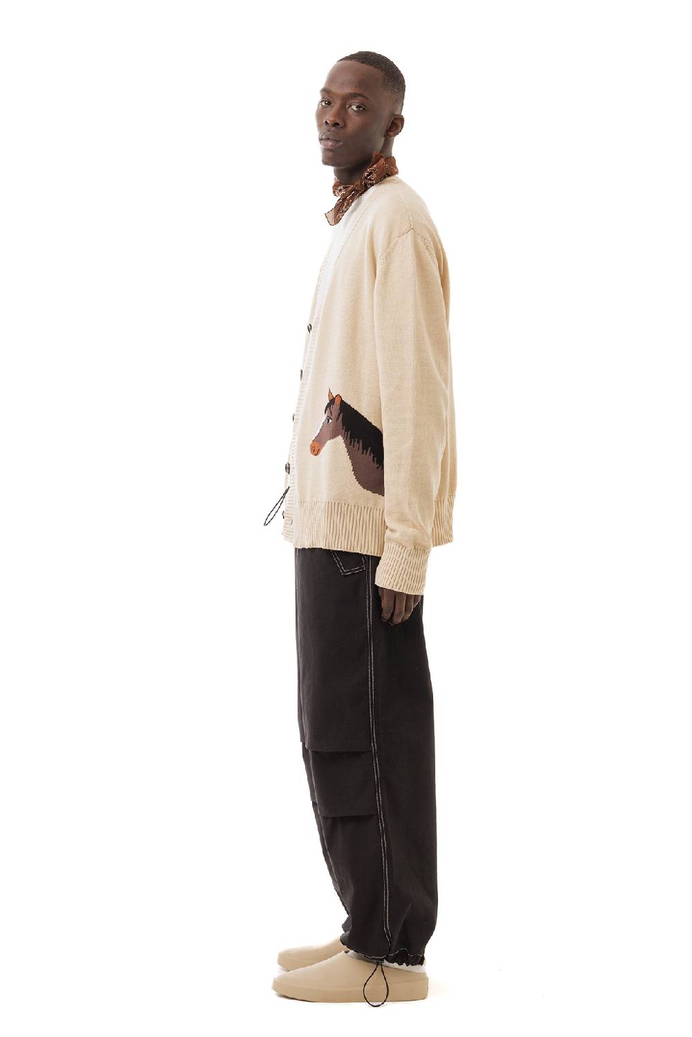 Lc23 Horses Cardigan Beige In Saldo