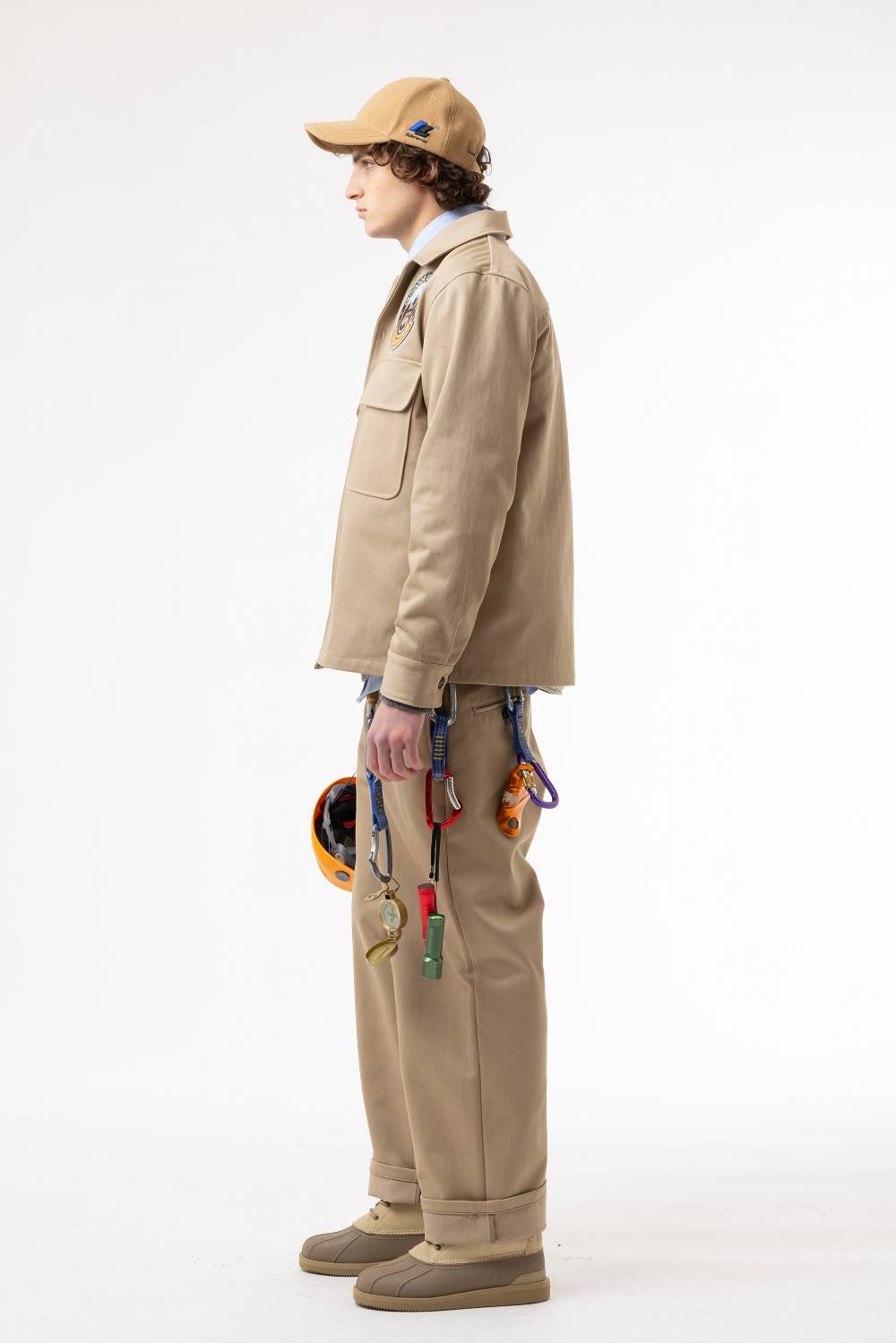 Lc23 Work Trousers Beige In Linea