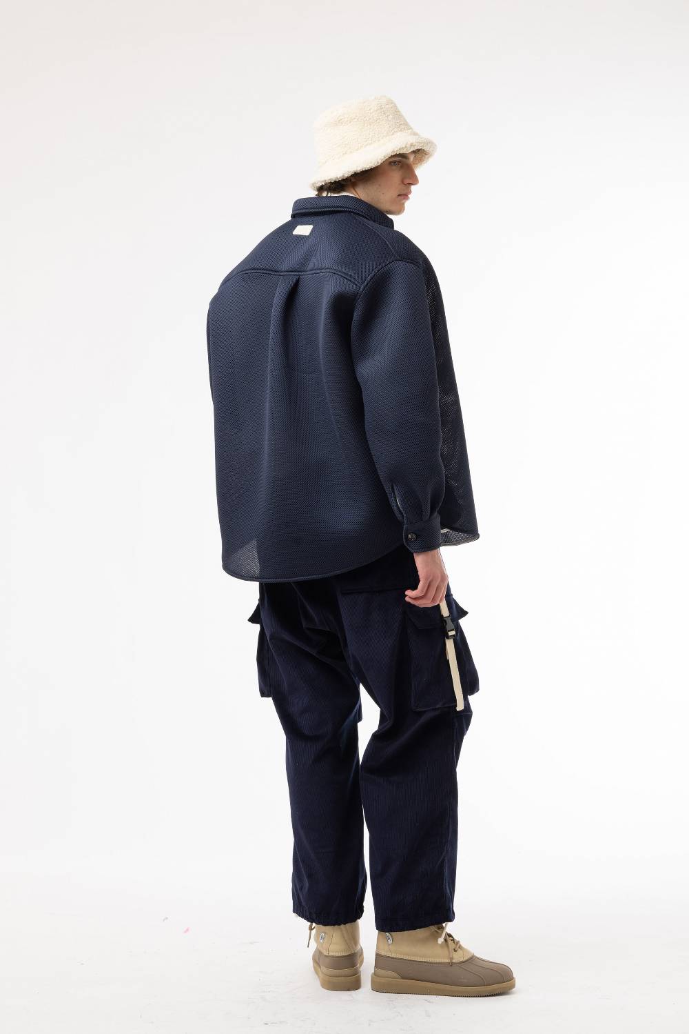 Lc23 Corduroy Cargo Pants Navy Promozione