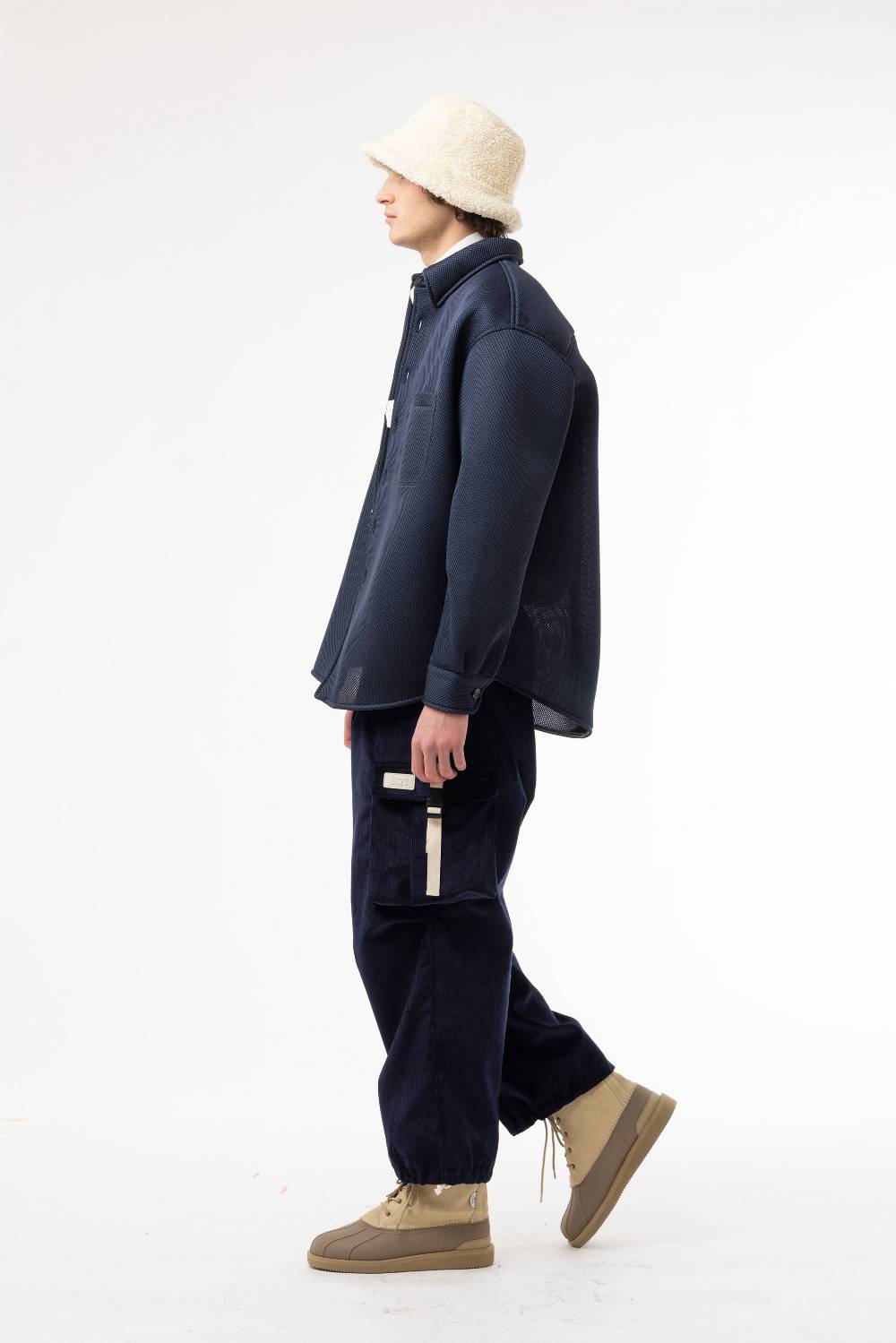 Lc23 Corduroy Cargo Pants Navy Promozione