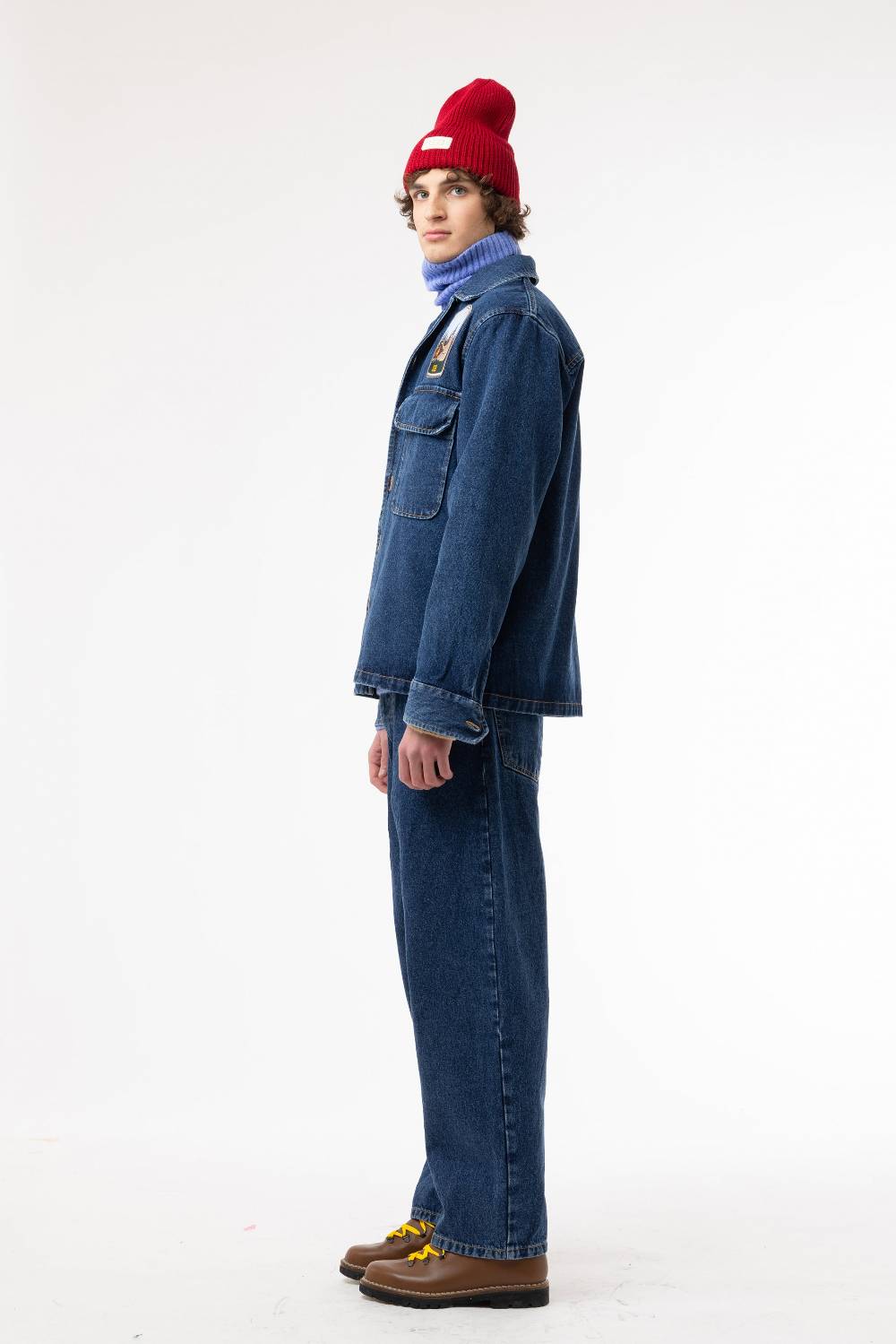 Lc23 Denim Patch Overshirt Qualità Garantita