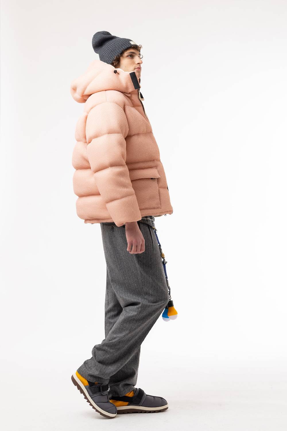 Lc23 Mesh Down Jacket Pink Consegna Veloce