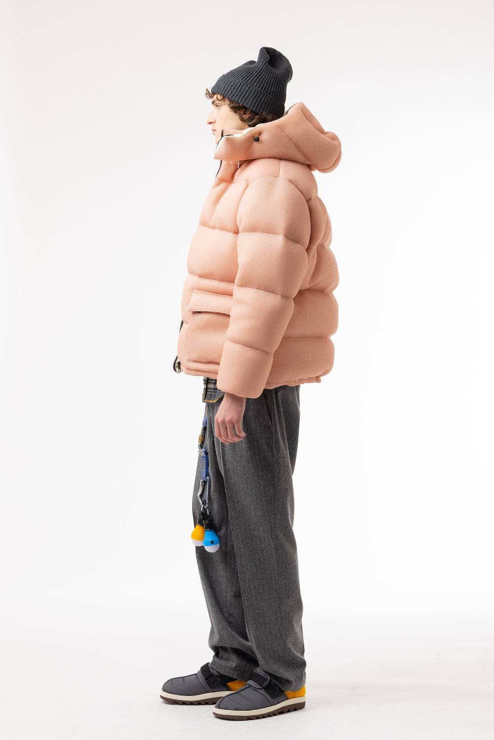 Lc23 Mesh Down Jacket Pink Consegna Veloce