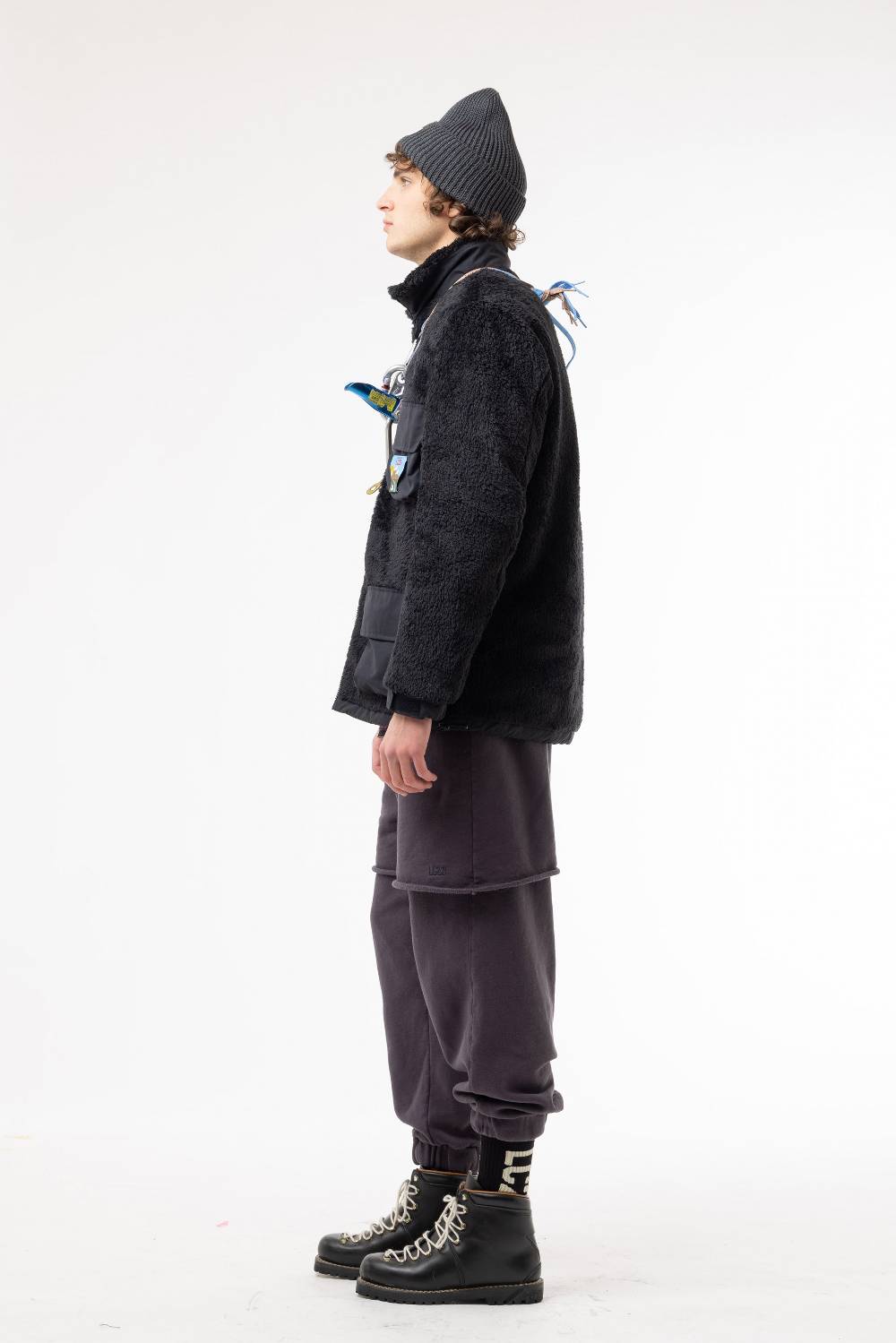 Lc23 Polartec Sherpa Jacket Black Sottocosto