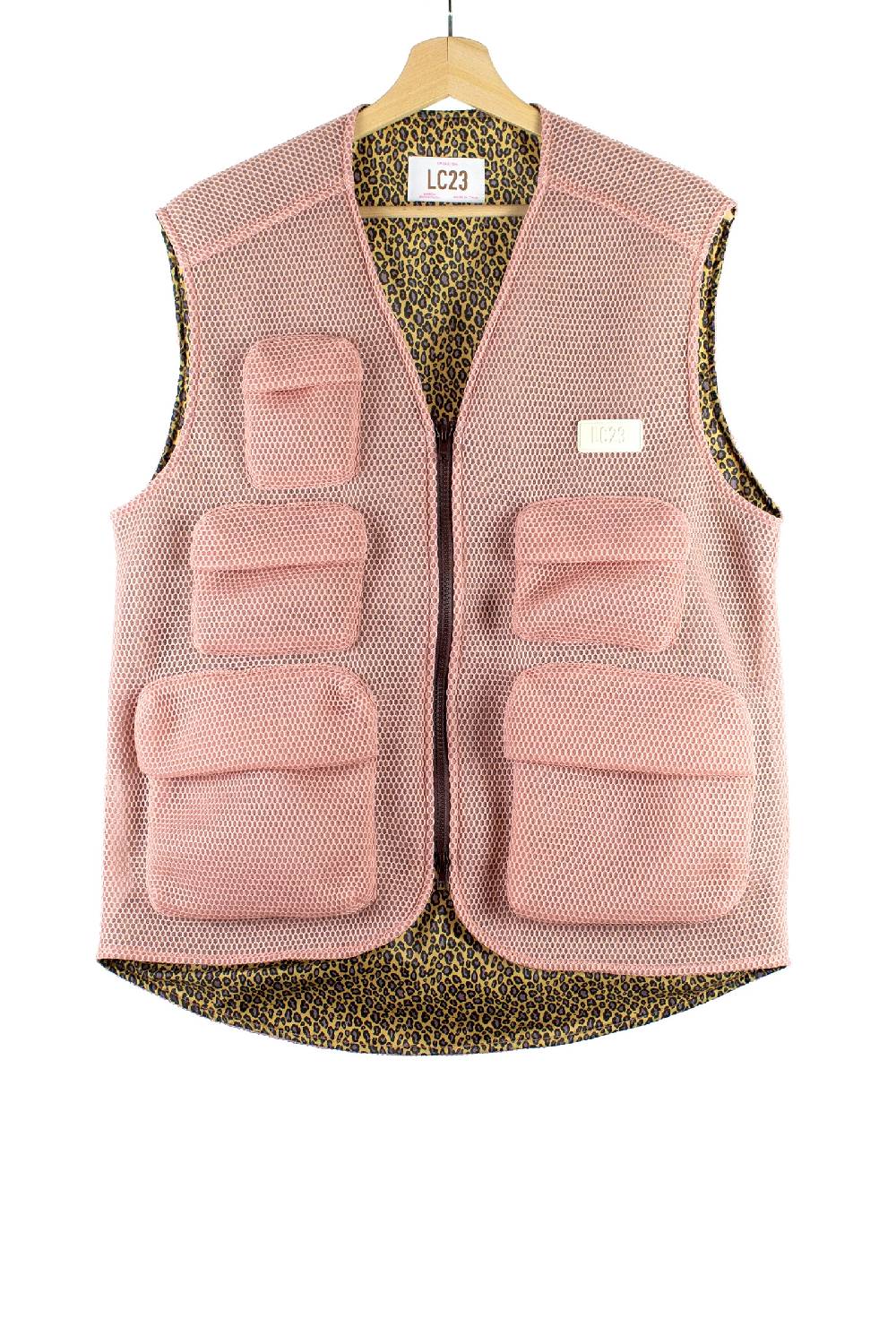 Lc23 Mesh Multipocket Vest Pink Offerta