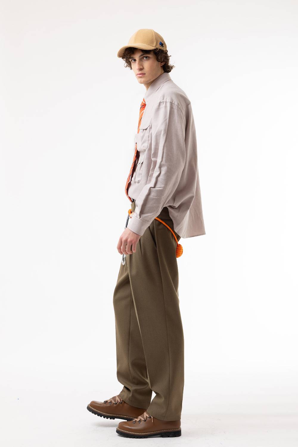 Lc23 Flannel Multipocket Shirt Beige Outlet