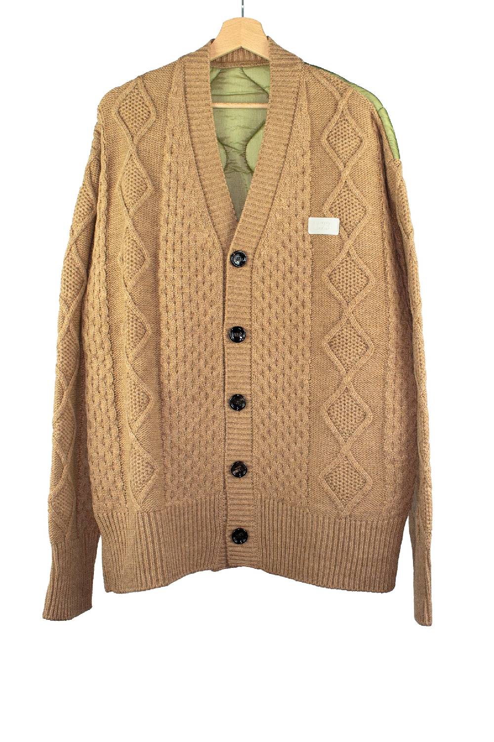 Lc23 Quilted Cardigan Camel Italia