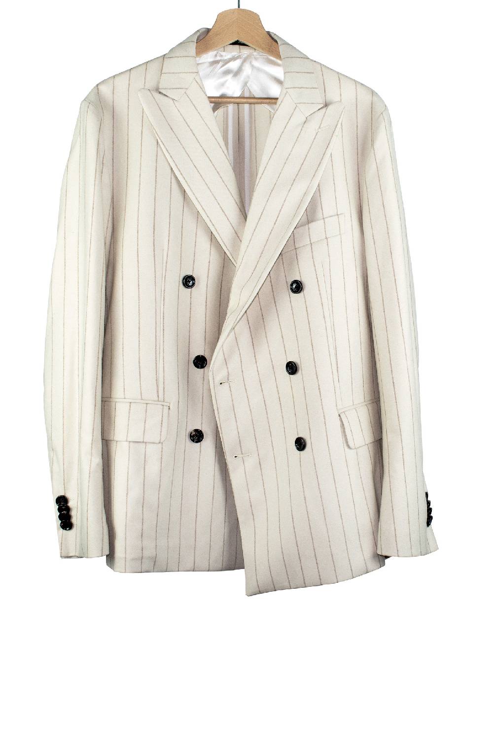 Lc23 Gessato Cream Blazer Italy