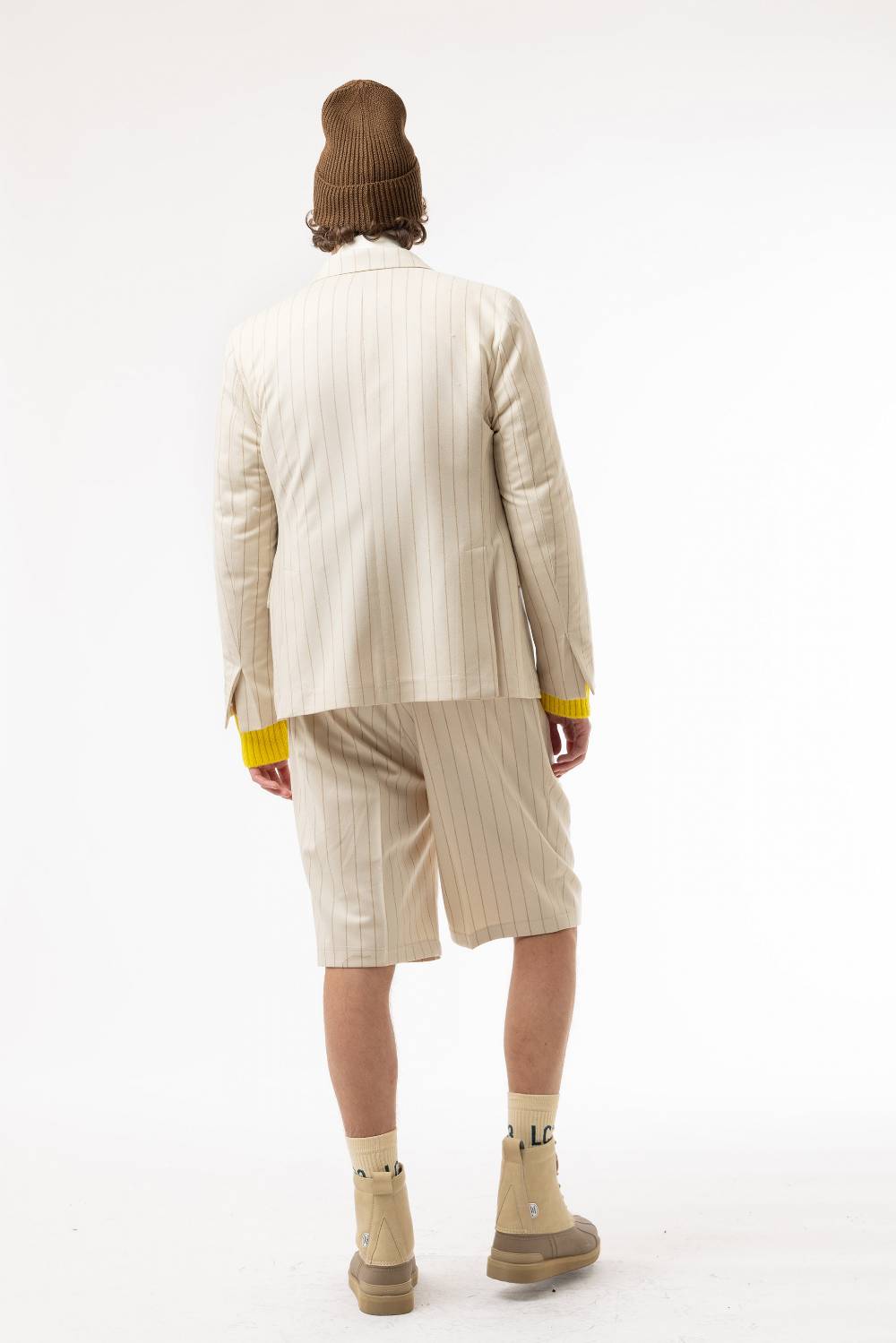 Lc23 Gessato Cream Blazer Italy