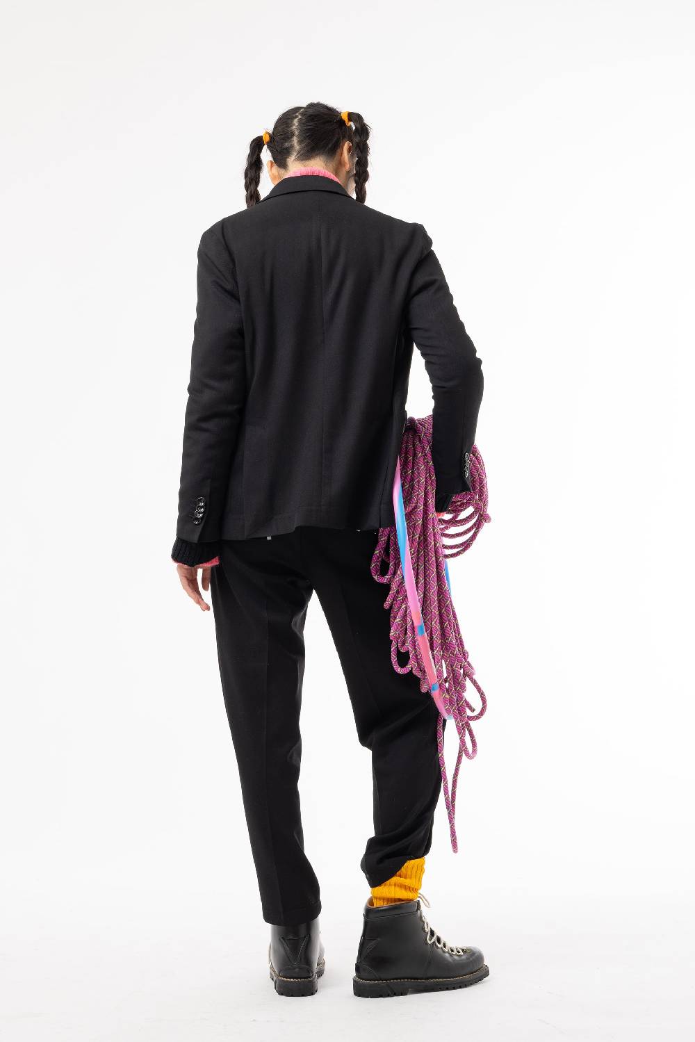 Lc23 Marzotto Wool Black Trousers Nuovo