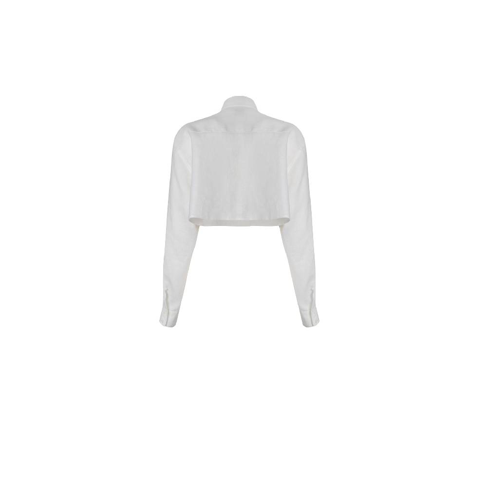 Nineminutes LUNAIRE – THE MAIA CROP LINUM WHITE Novità