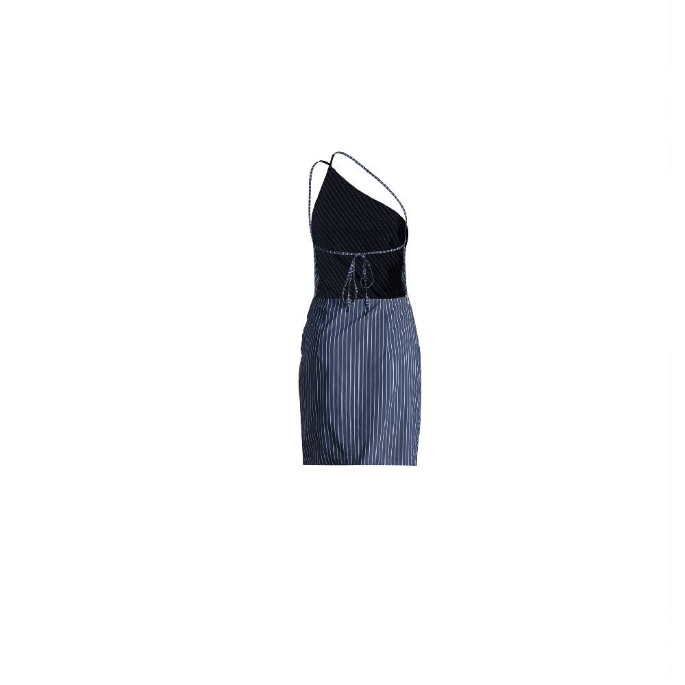 Nineminutes REVERSIBLE – THE TOMI COTTON STRIPE BLUE Negozi Online