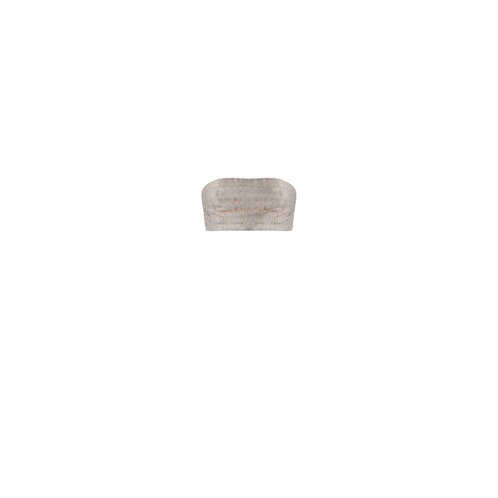 Nineminutes REVERSIBLE – THE LUCY CROP TOP GOLD LINEN