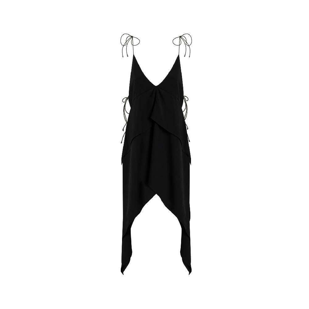 Nineminutes REVERSIBLE – THE PALOMA DRESS CREPE NERO