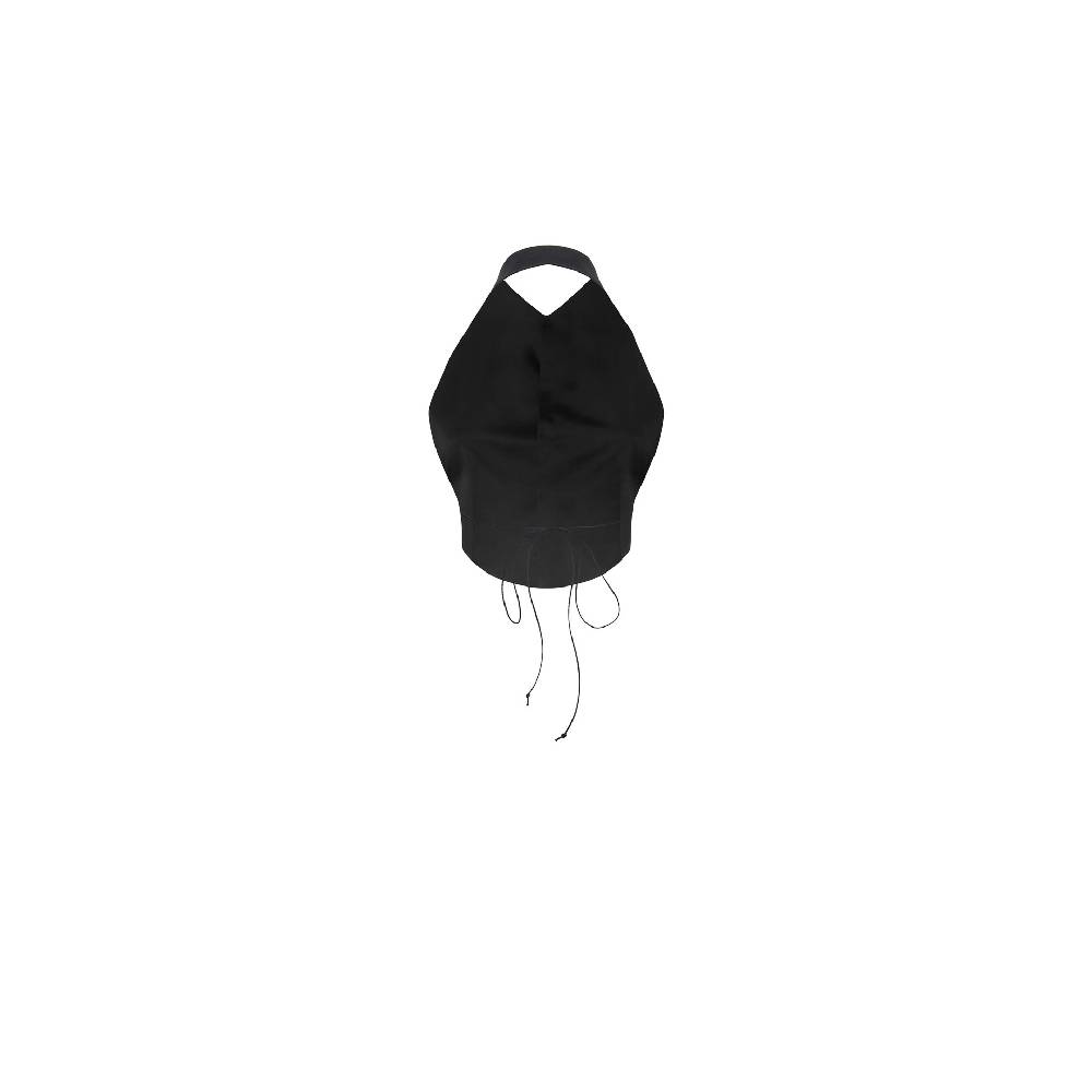 Nineminutes SS22-THE LIZA TOP BLACK Sottocosto