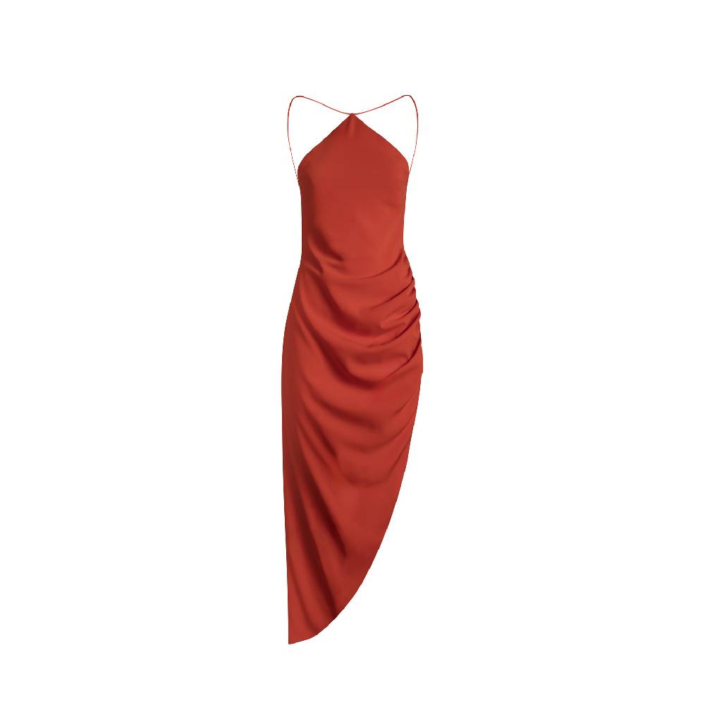 Nineminutes REVERSIBLE – THE TOMI MIDI CREPE ORANGE