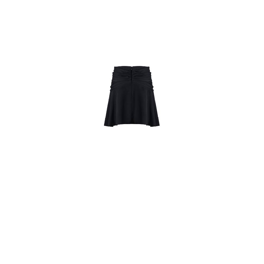 Nineminutes REVERSIBLE – THE BUTTERFLY SKIRT CREPE BLACK Spedizione Gratuita