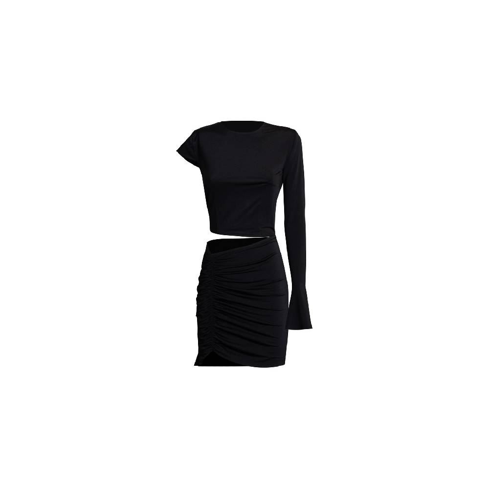 Nineminutes REVERSIBLE – THE BIBI DRESS LYCRA BLACK