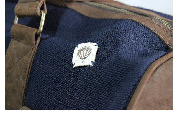 Kjøre Project Leather / Denim 25 Oz Travel Bag Promozione