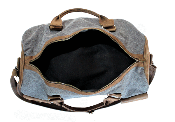 Kjøre Project Leather / Canvas Travel Bag Qualità Garantita