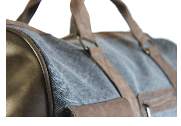 Kjøre Project Leather / Canvas Travel Bag Qualità Garantita