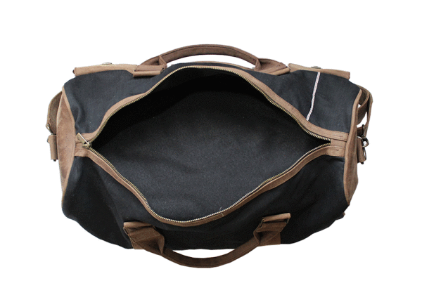 Kjøre Project Leather / Denim Boucanier Travel Bag Moda