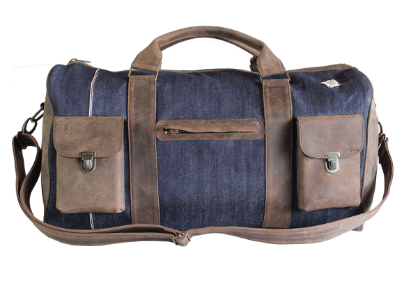 Kjøre Project Leather / Denim 13,9 Oz Light Blue Italy