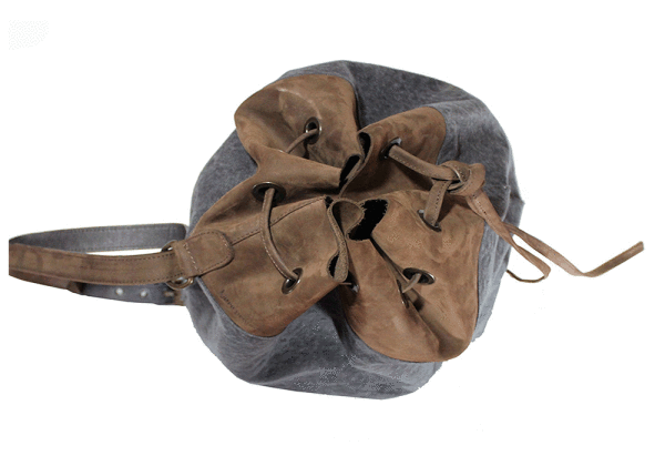 Kjøre Project Leather / Canvas Slight Haversack In Linea